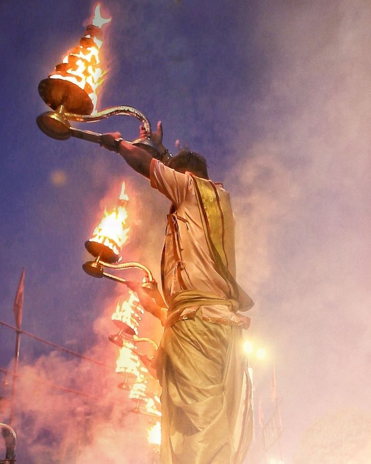 The Ganga Aarti at Varanasi